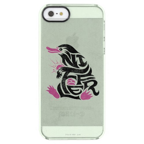 NIFFLER Typography Graphic Clear iPhone SE55s Case
