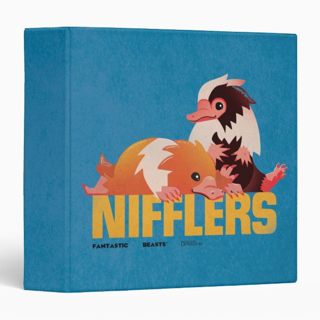 Nifflers Vintage Graphic 3 Ring Binder (Front/Spine)