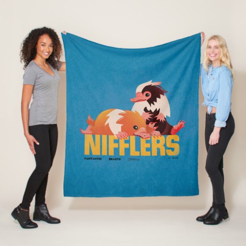 Nifflers Vintage Graphic Fleece Blanket