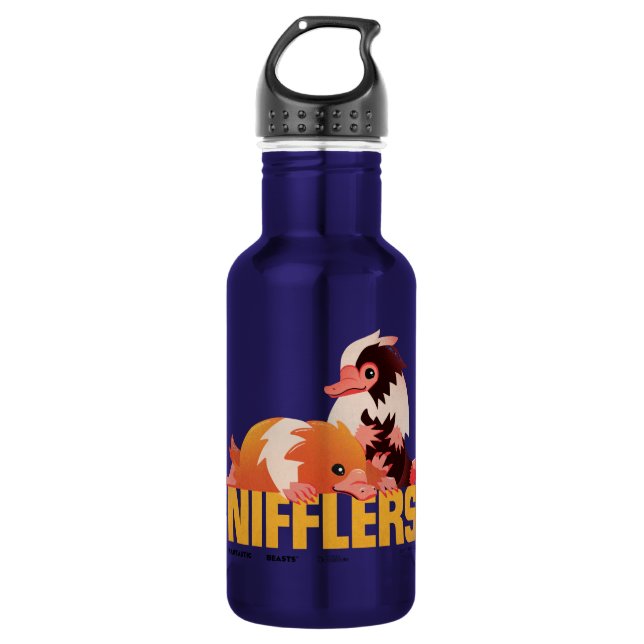 Nifflers Vintage Graphic Stainless Steel Water Bottle (Front)