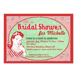 Nifty 50's Bridal Shower Invitation