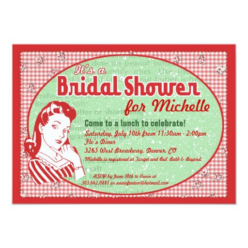 50'S Bridal Shower Invitations 5