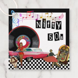 Nifty 50s favor tags