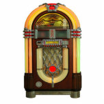 Nifty 50s Jukebox Sculpture<br><div class="desc">Acrylic photo sculpture of a 50s style jukebox. This is a great 50s party décor piece that can be used most anywhere, even in a centerpiece! See matching acrylic photo sculpture keychain, magnet and ornament. See the entire Nifty 50s Photo Sculpture collection in the DECOR | Props & Centerpieces section....</div>