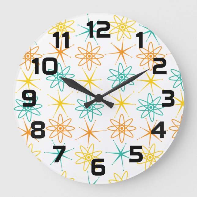 Nifty fifties - atoms and stars clock (Front)