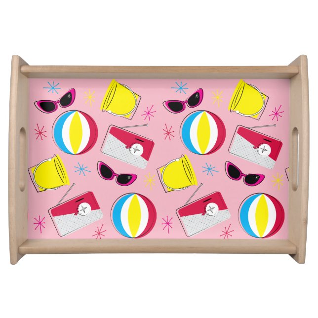 Nifty fifties - beach party serving tray (Front)