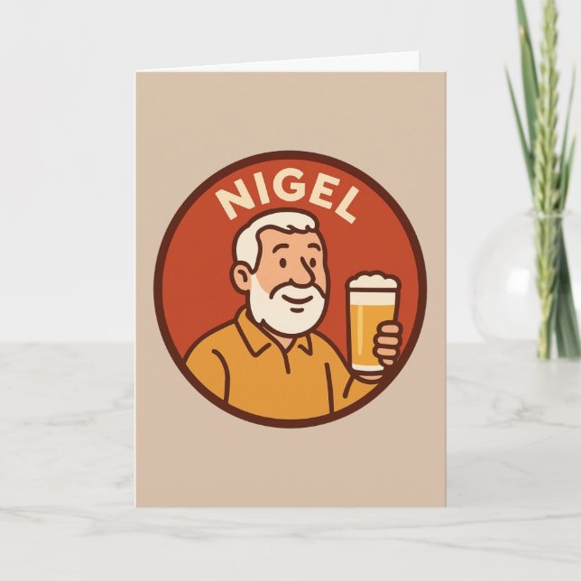Nigel Greetings Card (Front)