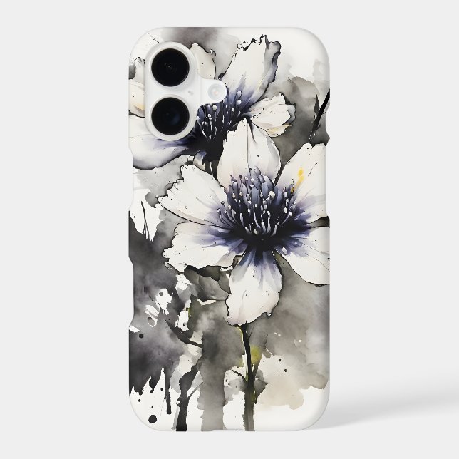 Nigella - Watercolor flowers Case-Mate iPhone Case (Back)