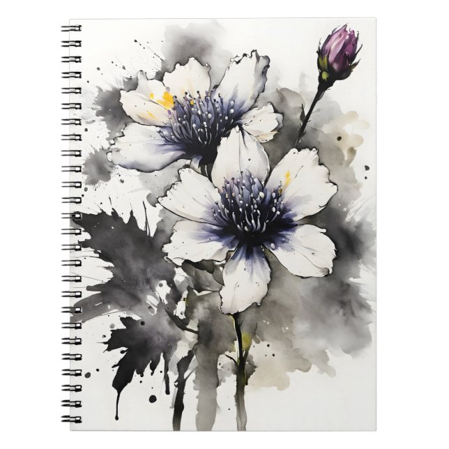 Nigella - Watercolor flowers Notebook (Front)