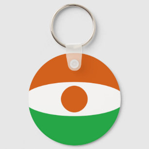 Niger Fisheye Flag Keychain