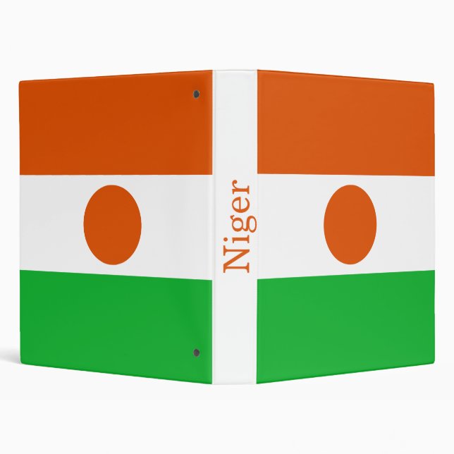 Niger Flag 3 Ring Binder (Background)