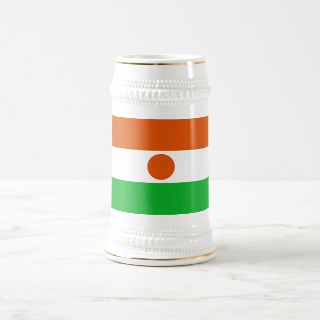 Niger Flag Beer Stein (Center)
