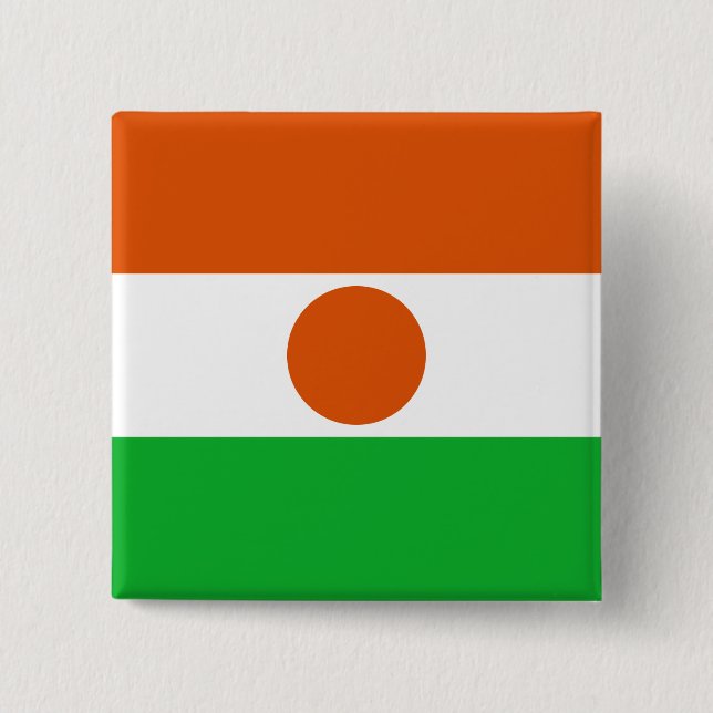 Niger Flag Button (Front)