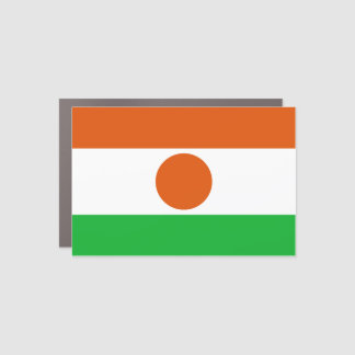 Niger Flag Car Magnet