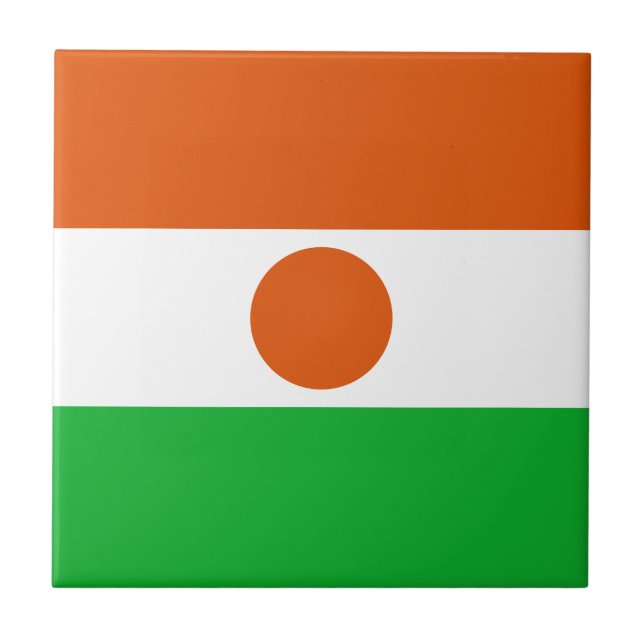 Niger Flag Ceramic Tile (Front)