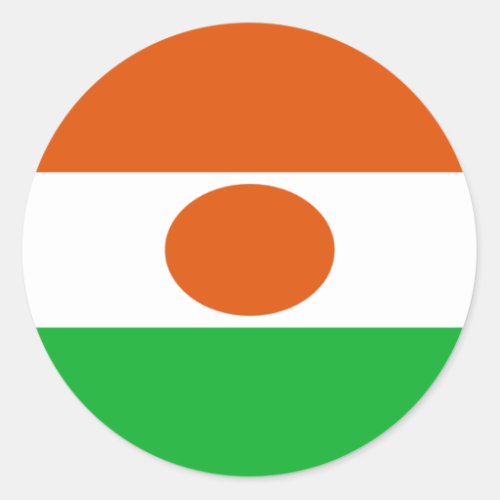 Niger Flag Classic Round Sticker