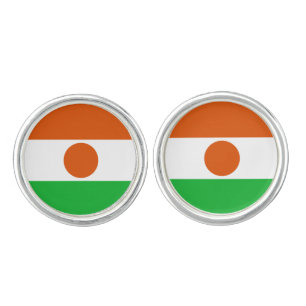 Niger Flag Cufflinks