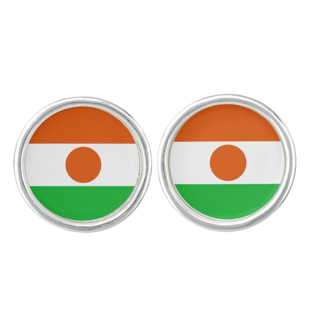 Niger Flag Cufflinks (Front)
