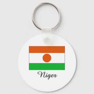 Niger Flag Design Keychain