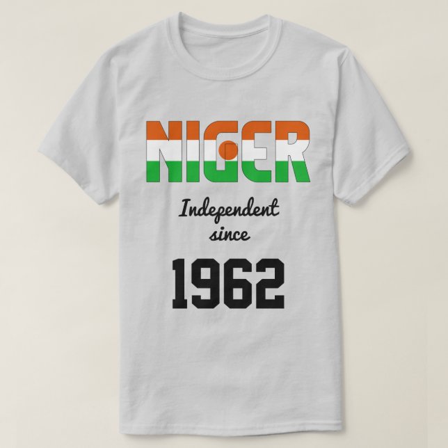 Niger Flag Independence Celebration T-Shirt (Design Front)