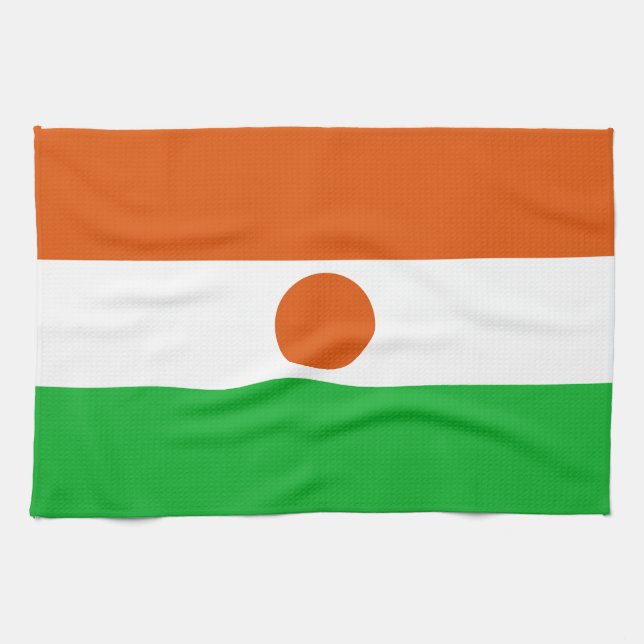 Niger Flag Kitchen Towel (Horizontal)