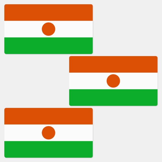 Niger Flag Labels (Group)