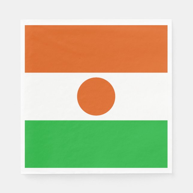 Niger Flag Napkins (Front)