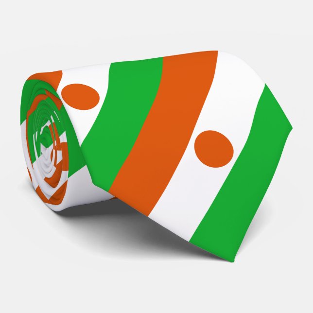 Niger Flag Neck Tie (Rolled)