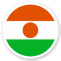 Niger Flag Round Sticker
