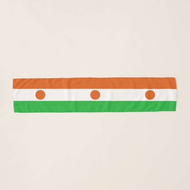 Niger Flag Scarf (Front (Horizontal))