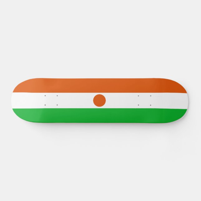Niger Flag Skateboard (Horz)