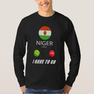 Niger Flag Souvenir Niger Is Calling Is Calling T-Shirt