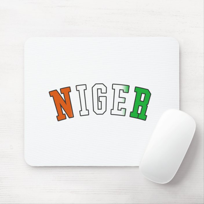 Niger in National Flag Colors Mousepad