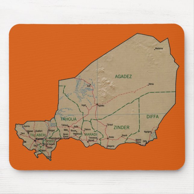 Niger Map Mousepad (Front)