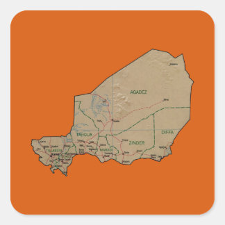 Niger Map Sticker