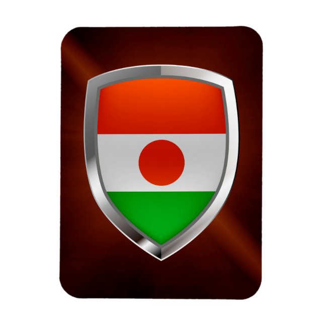 Niger Metallic Emblem Magnet (Vertical)