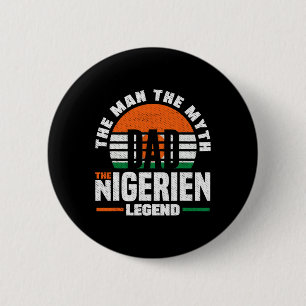 Niger Nigerien Niger Flag Fathers Day Button