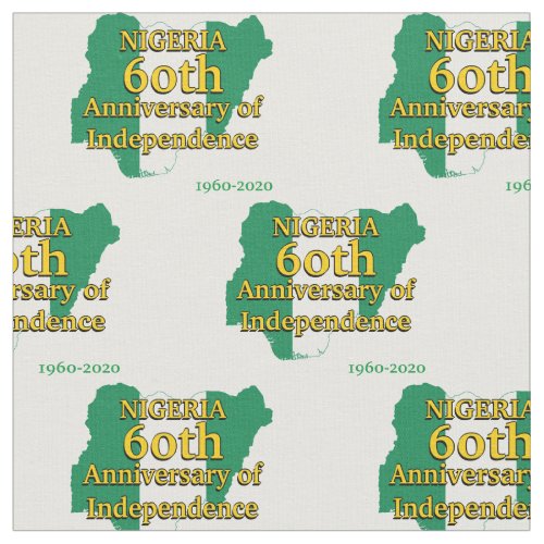 NIGERIA 60TH ANNIVERSARY INDEPENDENCE  Nigerian Fabric