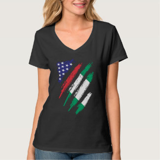 Nigeria American Grown Flag USA Patriot Heritage M T-Shirt