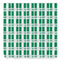 Nigeria and Nigerian Flag Tiled