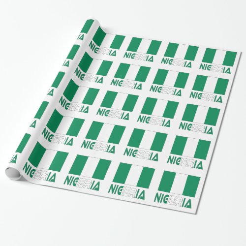 Nigeria and Nigerian Flag Wrapping Paper
