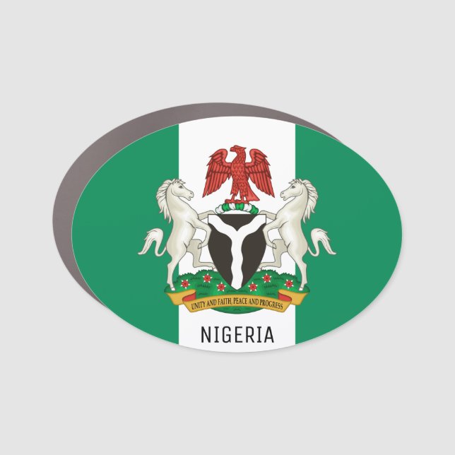 Nigeria Car Magnet (Front)