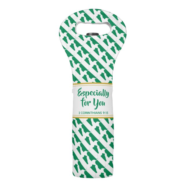 NIGERIA Christian Custom Bottle Wine Bag (Front)