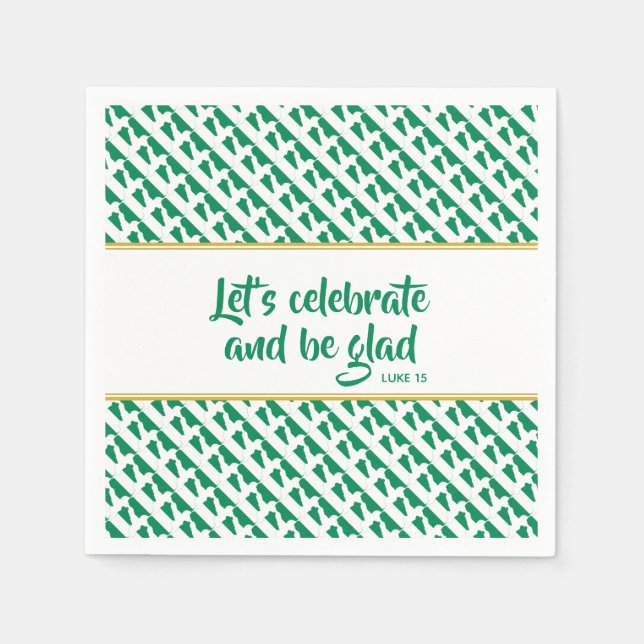 NIGERIA Christian Custom Celebration Party Paper Napkins (Front)