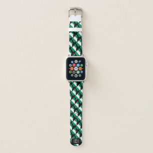 NIGERIA Christian Custom GOD'S TIMING Black Apple Watch Band