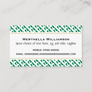 NIGERIA Christian Scripture John 3:16 Business Card