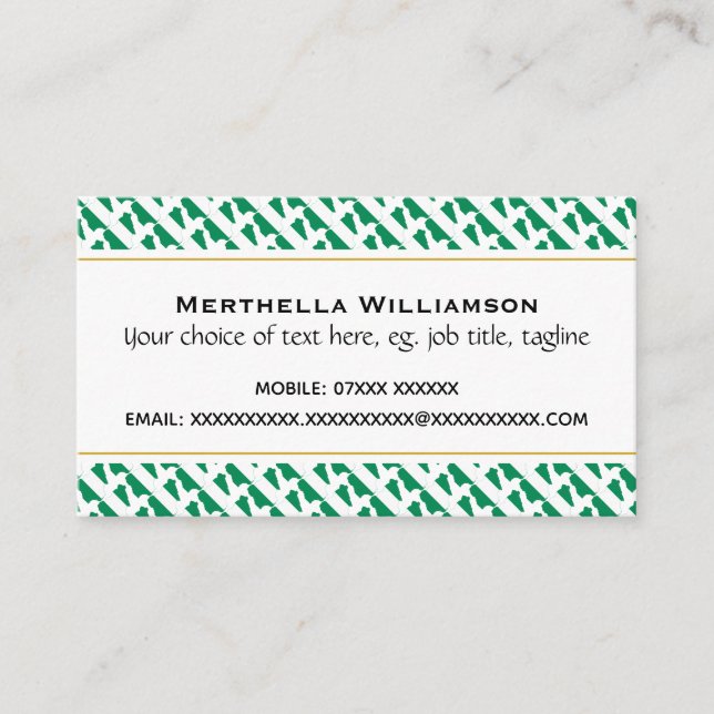 NIGERIA Christian Scripture John 3:16 Business Card (Front)