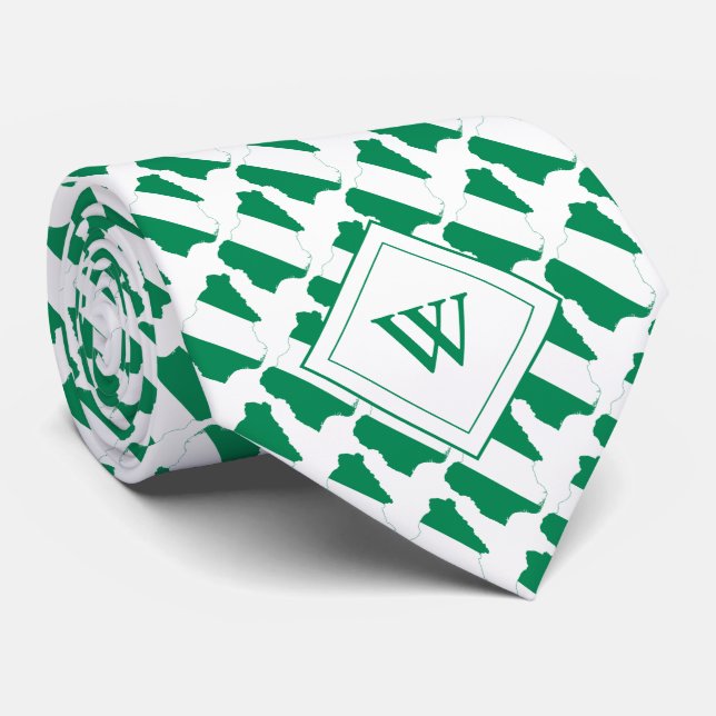 NIGERIA Christian Scripture Monogram Neck Tie (Rolled)