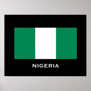 Nigeria Classic Flag Poster