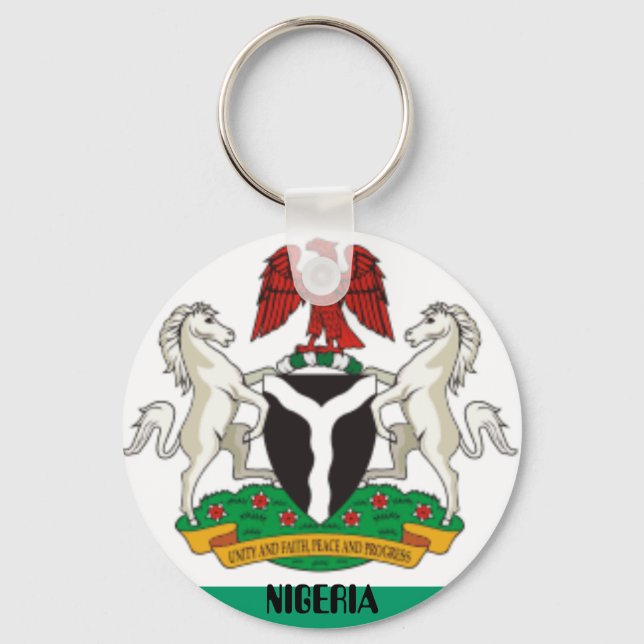 Nigeria_coa, NIGERIA Keychain (Front)